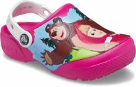 Crocs FL Masha Bear Patch Clog Kids Candy Pink