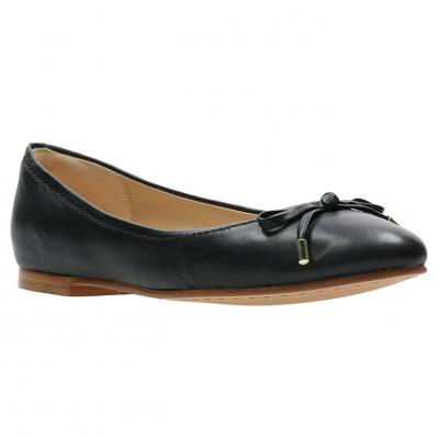 CLARKS Grace Lily Black Leather