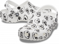 CROCS CLASSIC SKULL PRINT CLOG White / Black