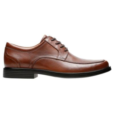 CLARKS Un Aldric Park Tan Leather