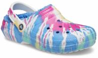 Crocs Classic Lined Tie Dye Clog Powder Blue/Multi