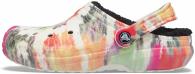 Crocs Classic Lined Tie Dye Clog Black/Multi