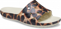 Classic Crocs Animal Remix Slide Bone/Leopard