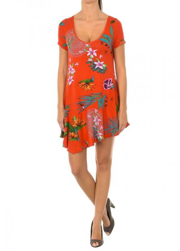 DESIGUAL SHORT SLEEVE DRESS 75T24G6-3148