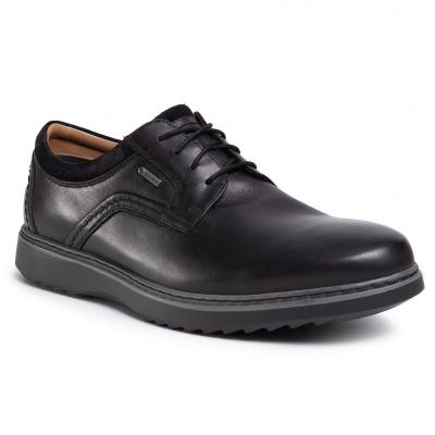 CLARKS Un Geo LaceGTX Black Leather