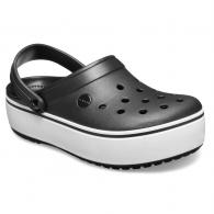 Crocband Platform Clog Black / White