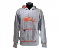 AND 1 Men's Long Sleeve Hooded Sweatshirt,Grey GREY