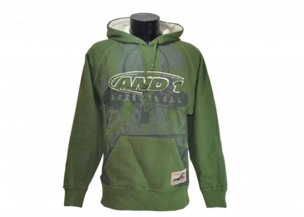 And1 Basketball Fleece Pull Over Hoodie,Green