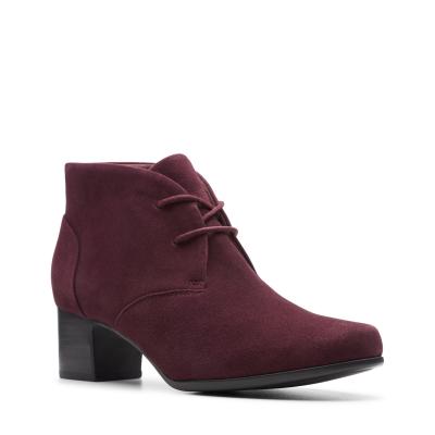CLARKS Un Damson Tie Aubergine Sde