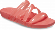 CROCS SPLASH GLOSSY STRAPPY SANDAL W Neon Watermelon