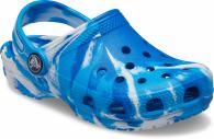 Crocs Classic Marbled Clog Kids cobalt/white