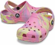 Crocs Classic Marbled Clog Kids pink/multi