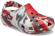 Crocs Classic Marbled Clog Kids Flame / White