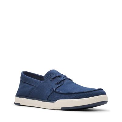 CLARKS Step Isle Base Navy Canvas