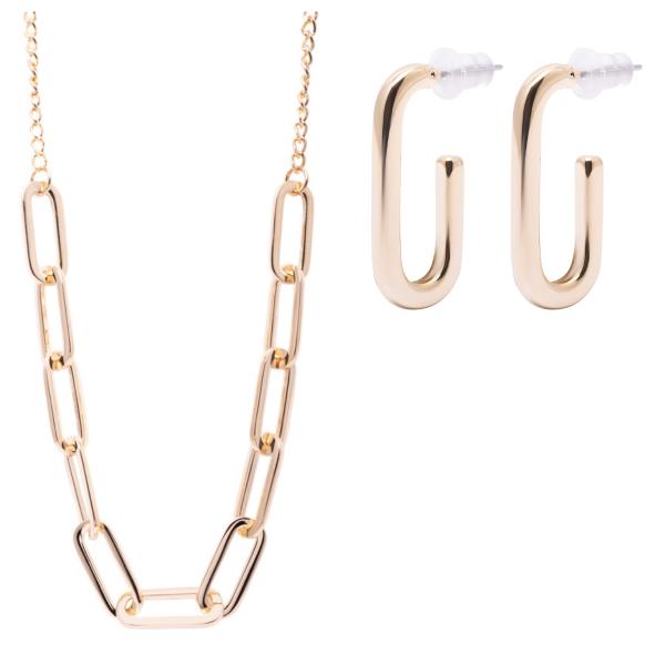 ANNIE ROSEWOOD Paper clips DUO set in Gold