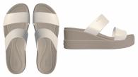 Crocs Brooklyn Mid Wedge stucco/mushroom