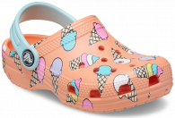 Crocs Classic Pool Party Clog Kids Papaya