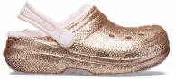  Kids’ Classic Glitter Lined Clog Gold / Barely Pink