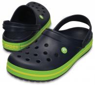 CROCS Crocband Navy / Volt Green