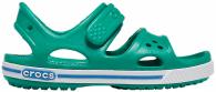 Crocband II Sandal  Deep Green / Prep Blue